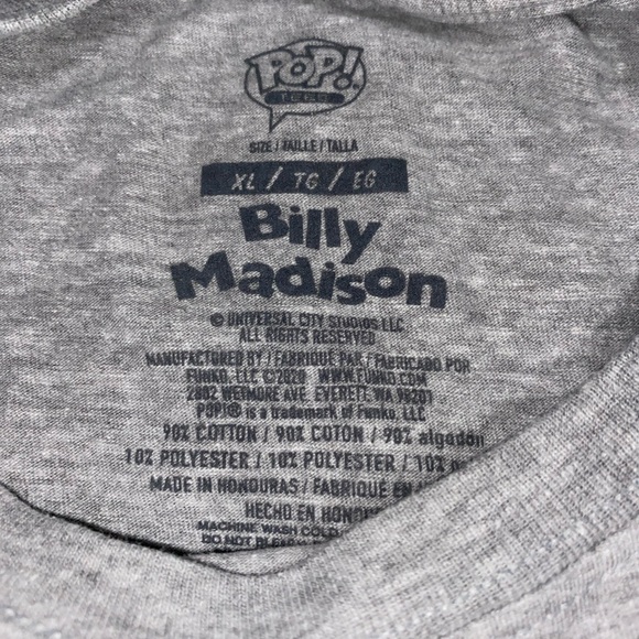 FUNKO Billy Madison Grey Limited Edition Tee - Picture 3 of 4